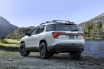 2020 GMC Acadia AT4 AWD in Summit White - Static Rear Left View